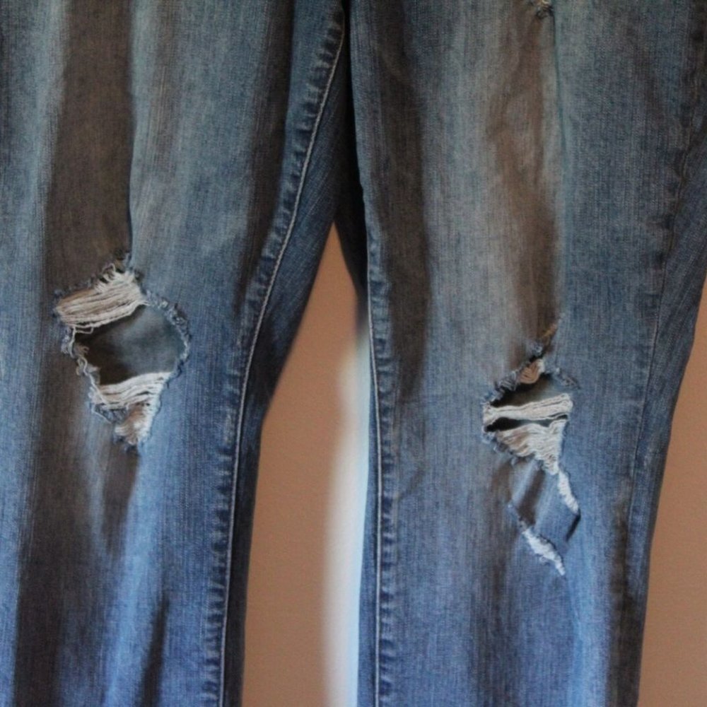 Torrid Boyfriend Straight Jean Vintage Stretch Medium Wash Plus Size 18 H13551 - Picture 3 of 10